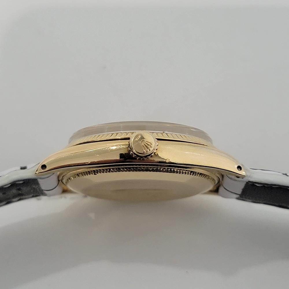 Mens Rolex Oyster Perpetual 6567 18k Gold 34mm Automatic 1950s Vintage RJC193 For Sale 5