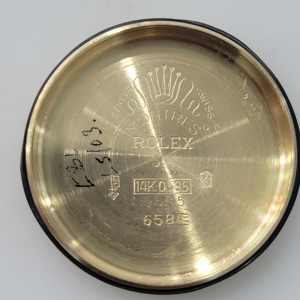 Herren Rolex Oyster Perpetual 6585 14k Gold Automatik 1960er Jahre Schweizer Vintage RJC162 8