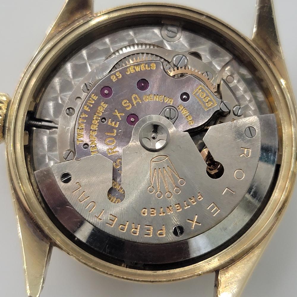 Herren Rolex Oyster Perpetual 6585 14k Gold Automatik 1960er Jahre Schweizer Vintage RJC162B 9