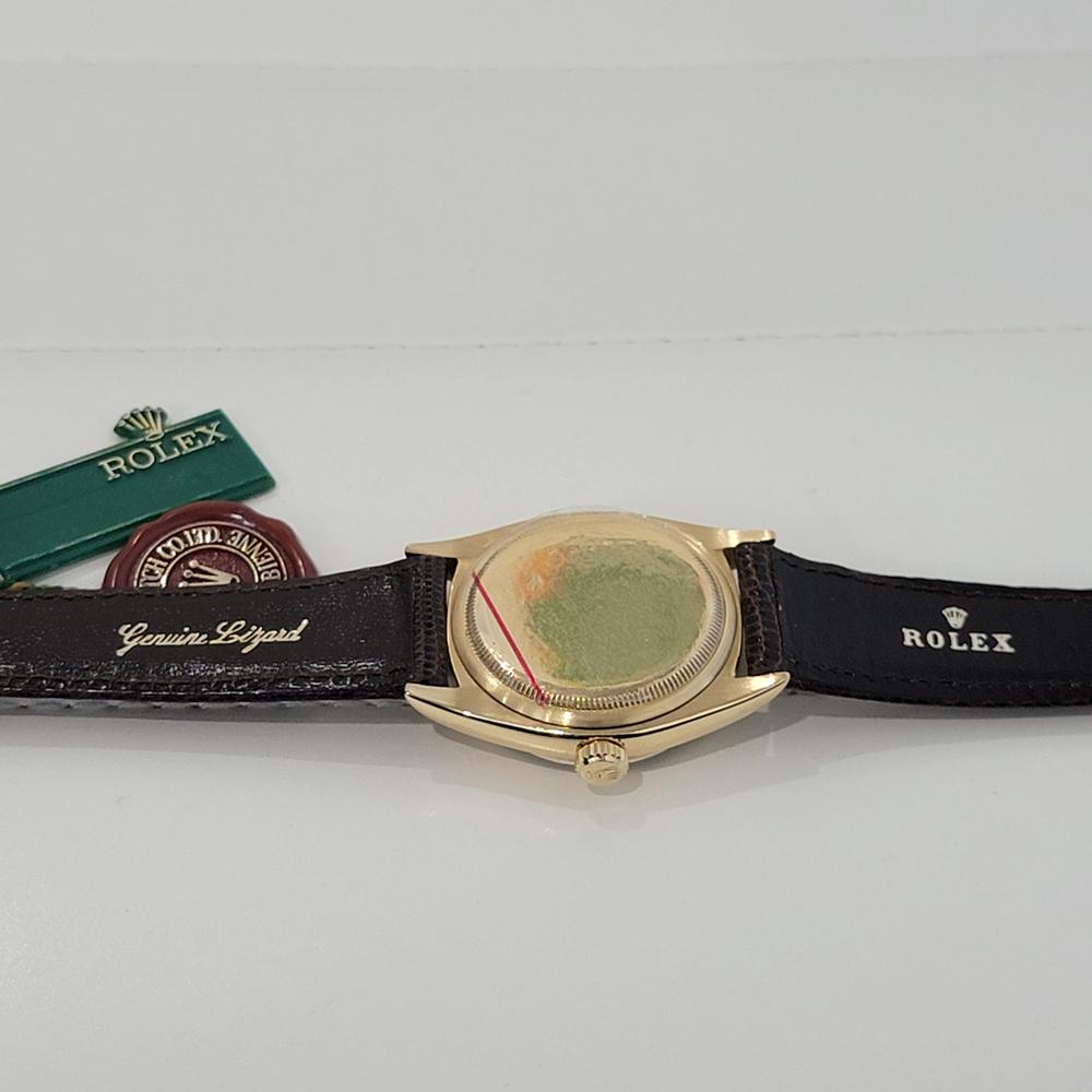 Mens Rolex Oyster Perpetual 6605 18k Solid Gold 36mm Automatic 1950s NOS NA125 6