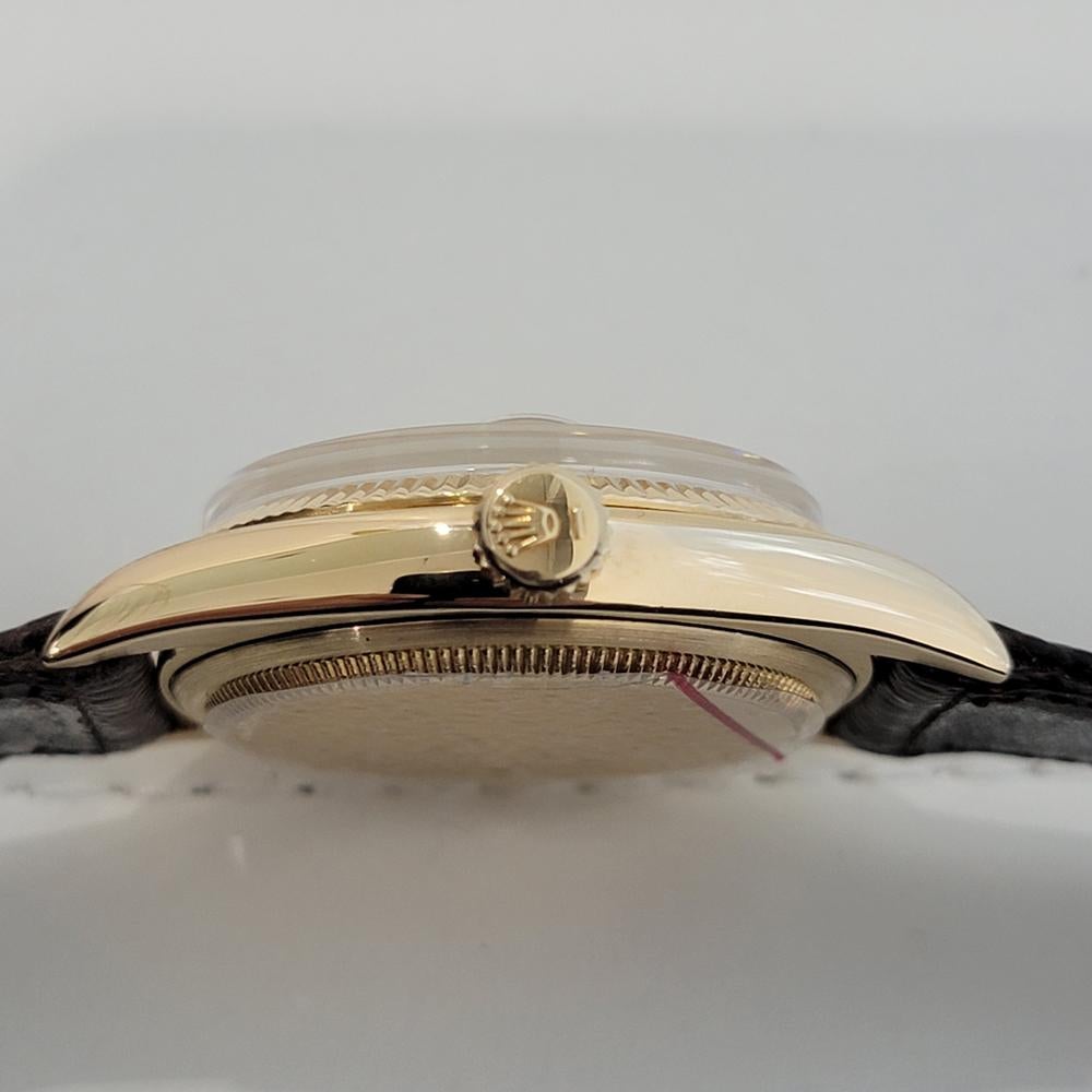Mens Rolex Oyster Perpetual 6605 18k Solid Gold 36mm Automatic 1950s NOS NA125 7