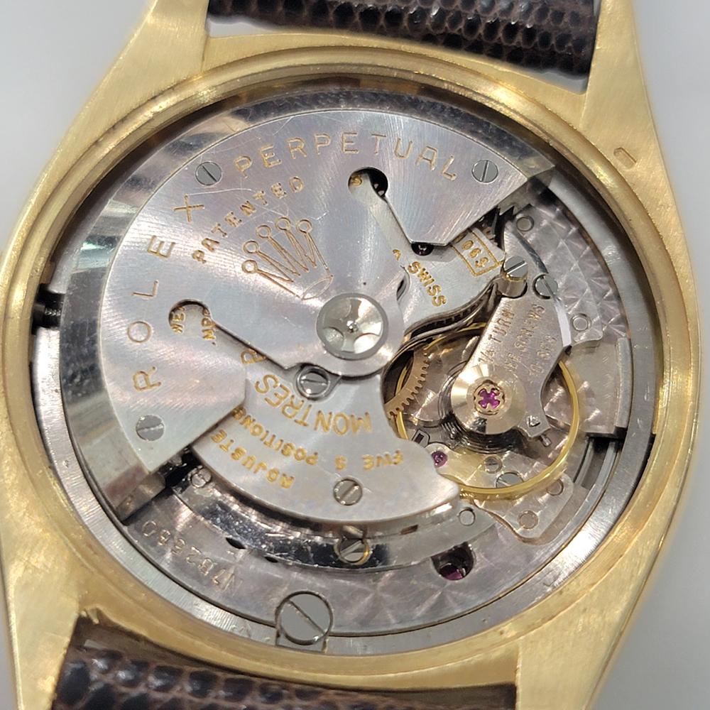 Mens Rolex Oyster Perpetual 6605 18k Solid Gold 36mm Automatic 1950s NOS NA125 8