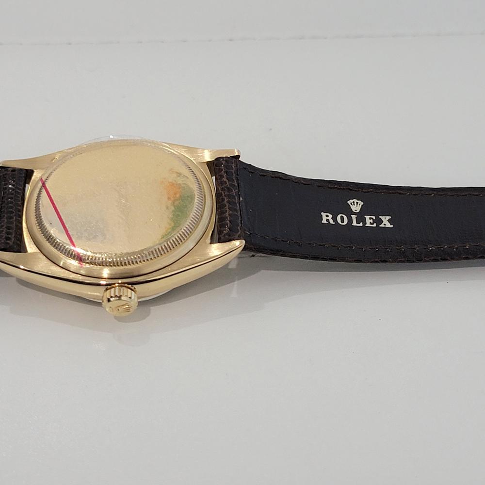 Mens Rolex Oyster Perpetual 6605 18k Solid Gold 36mm Automatic 1950s NOS NA125 5