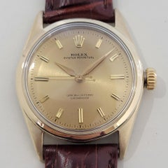 Mens Rolex Oyster Perpetual 6634 34mm Gold Capped Automatic 1950s Vintage RA434
