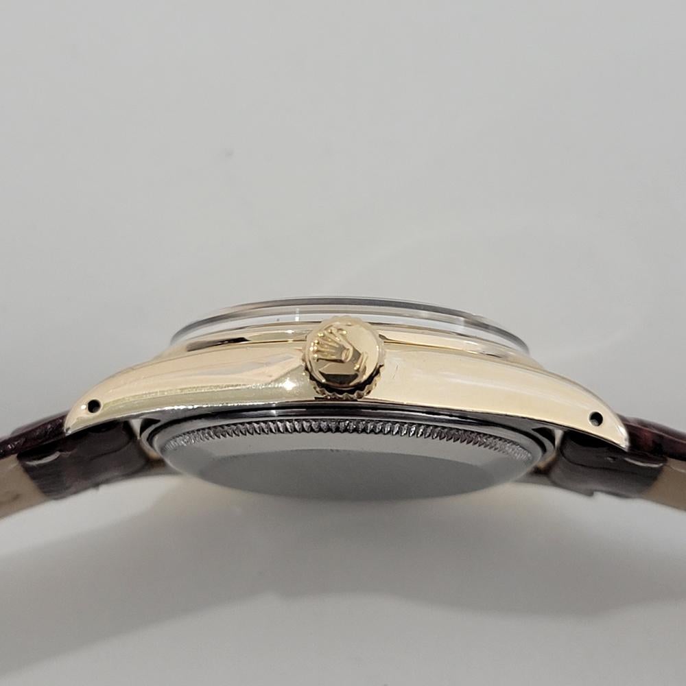 Mens Rolex Oyster Perpetual 6634 34mm Gold Capped Automatic 1950s Vintage RA434 4