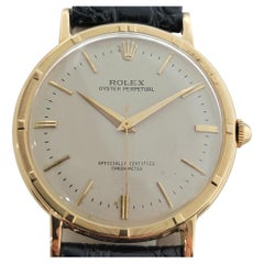 Herren Rolex Oyster Perpetual 8952 18k Solid Gold manuelle Wind 1950s RA229