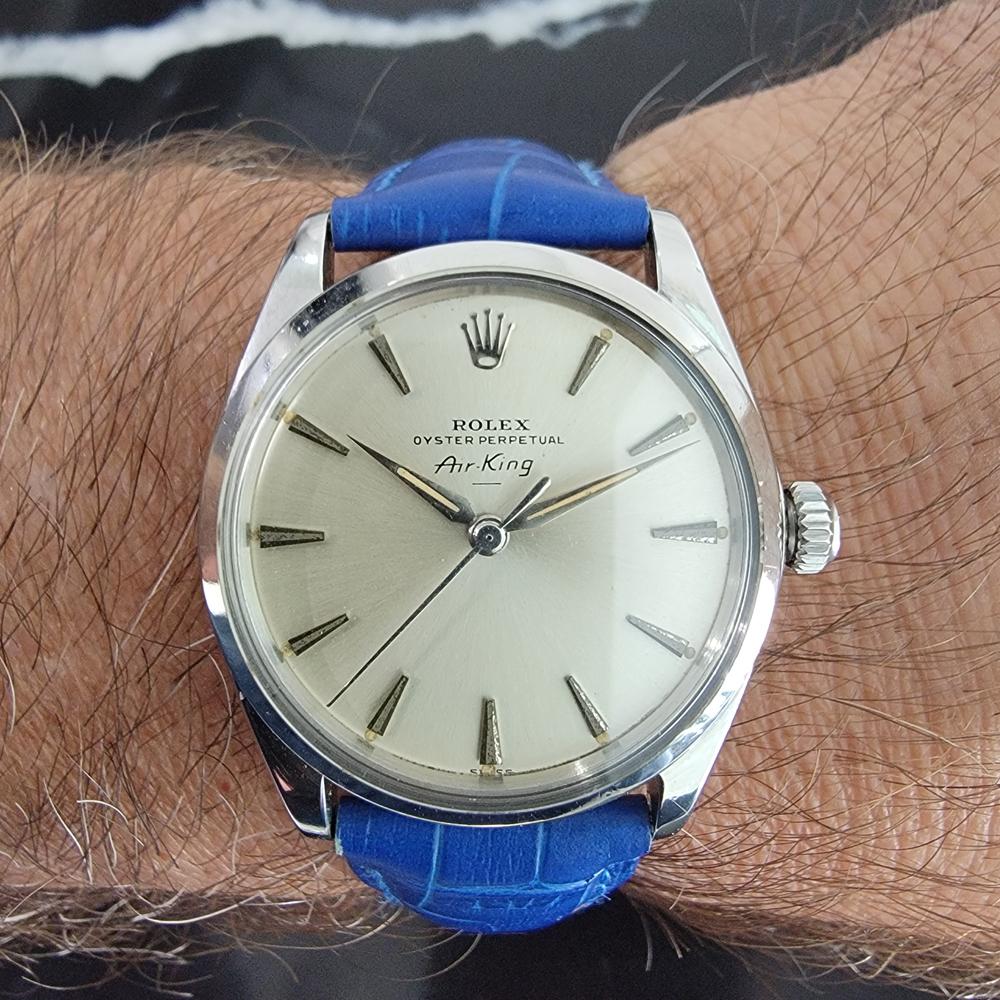 Mens Rolex Oyster Perpetual Air King 5500 Automatic 1960s Vintage RA208 5