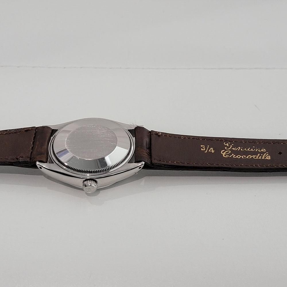 Mens Rolex Oyster Perpetual Air-King 5500 Blue Dial Automatic 1970s RA197B 3