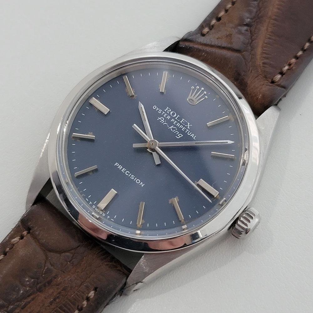 vintage rolex air king leather strap
