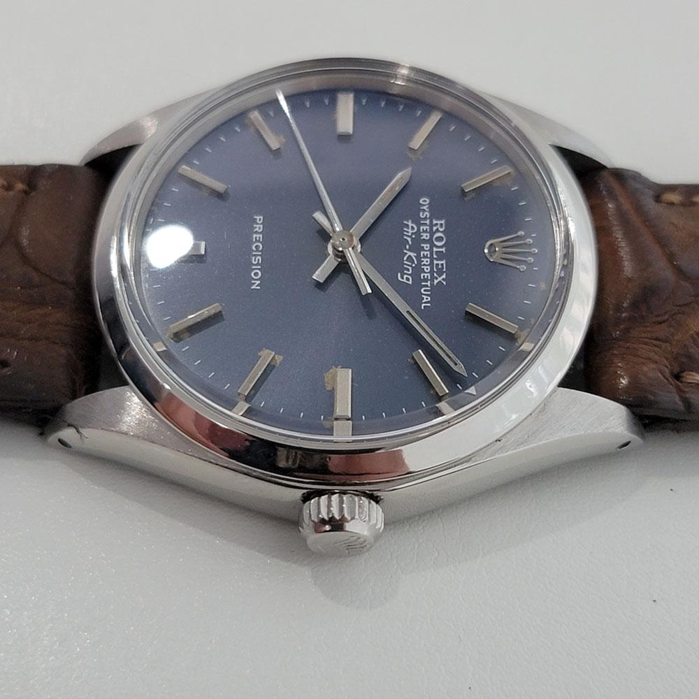 rolex air king 5500 blue dial