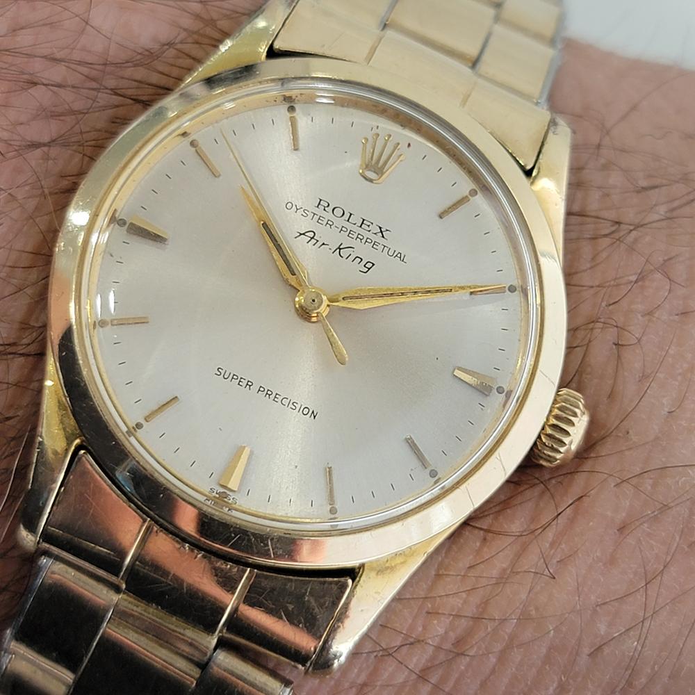 Rolex Herren Rolex Oyster Perpetual Air King 5506 Goldgeschlossenes Automatik 1960er RA177 10