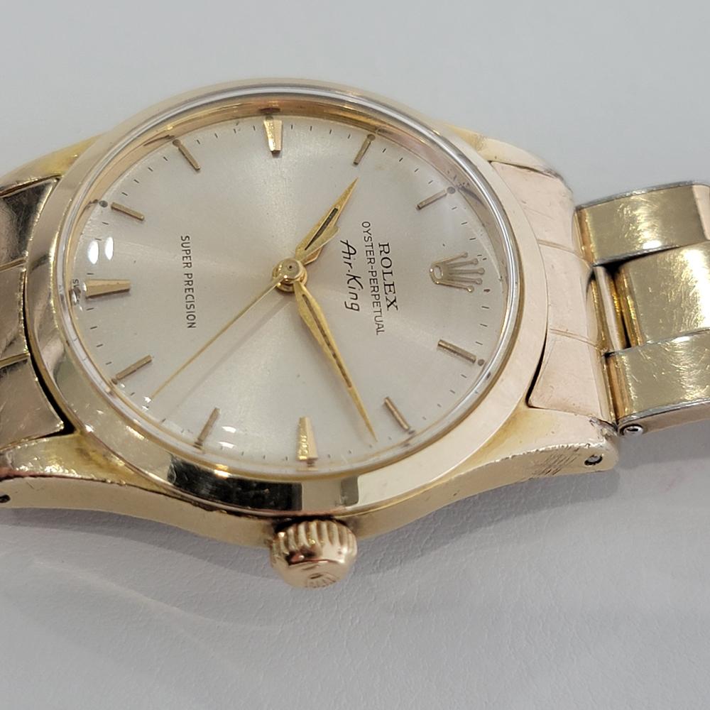 Rolex Herren Rolex Oyster Perpetual Air King 5506 Goldgeschlossenes Automatik 1960er RA177 2