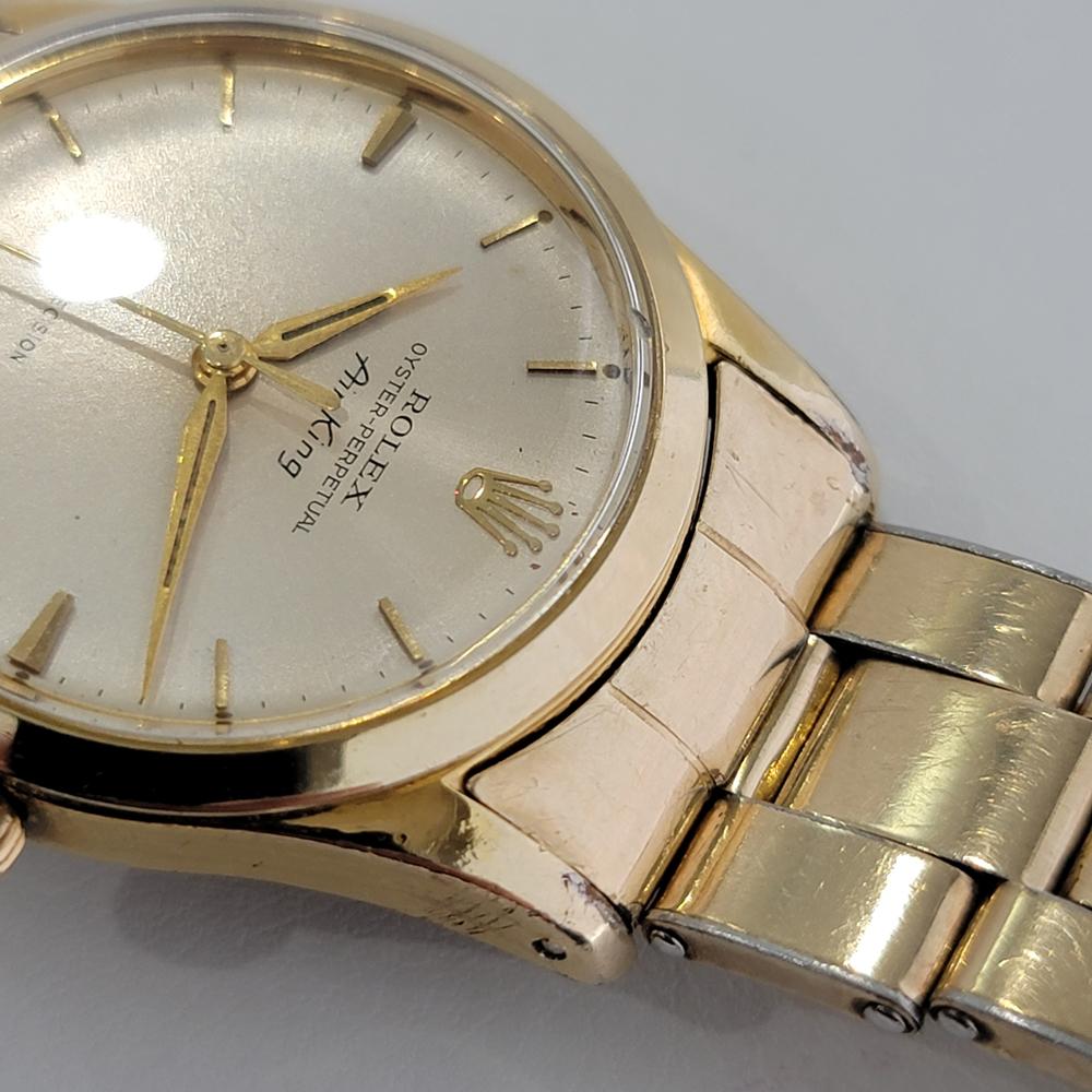 Rolex Herren Rolex Oyster Perpetual Air King 5506 Goldgeschlossenes Automatik 1960er RA177 3
