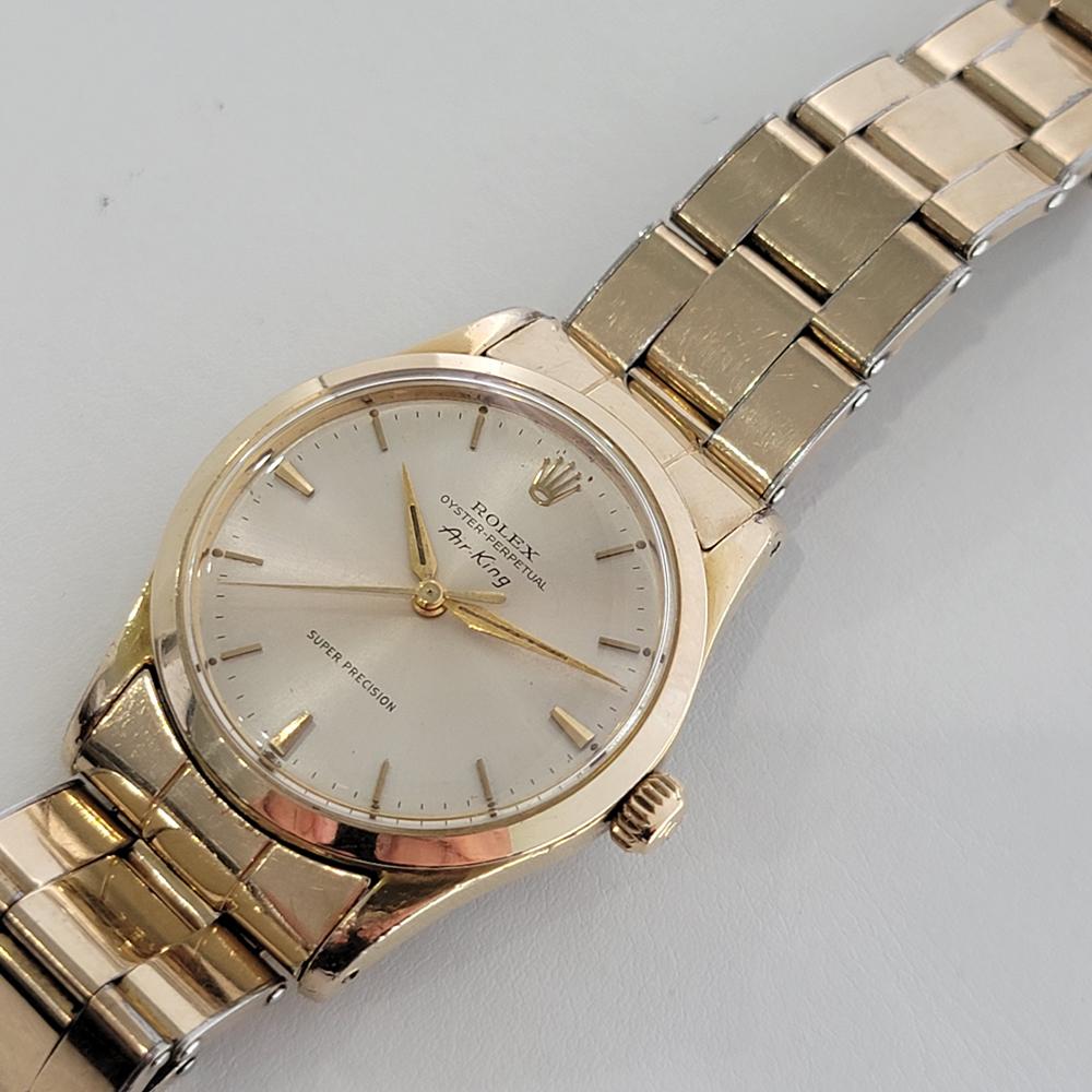 Rolex Herren Rolex Oyster Perpetual Air King 5506 Goldgeschlossenes Automatik 1960er RA177 4