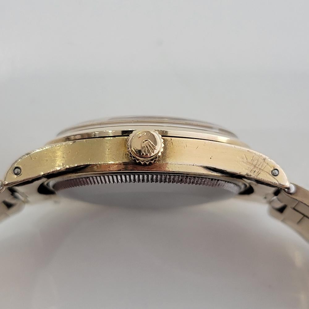 Rolex Herren Rolex Oyster Perpetual Air King 5506 Goldgeschlossenes Automatik 1960er RA177 5