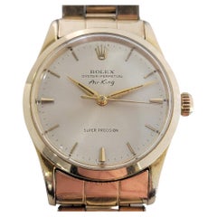 Rolex Herren Rolex Oyster Perpetual Air King 5506 Goldgeschlossenes Automatik 1960er RA177