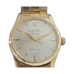 Rolex Oyster Perpetual Air King 5506 Goldgehäuse Automatik 1960er Jahre RA177 für Damen