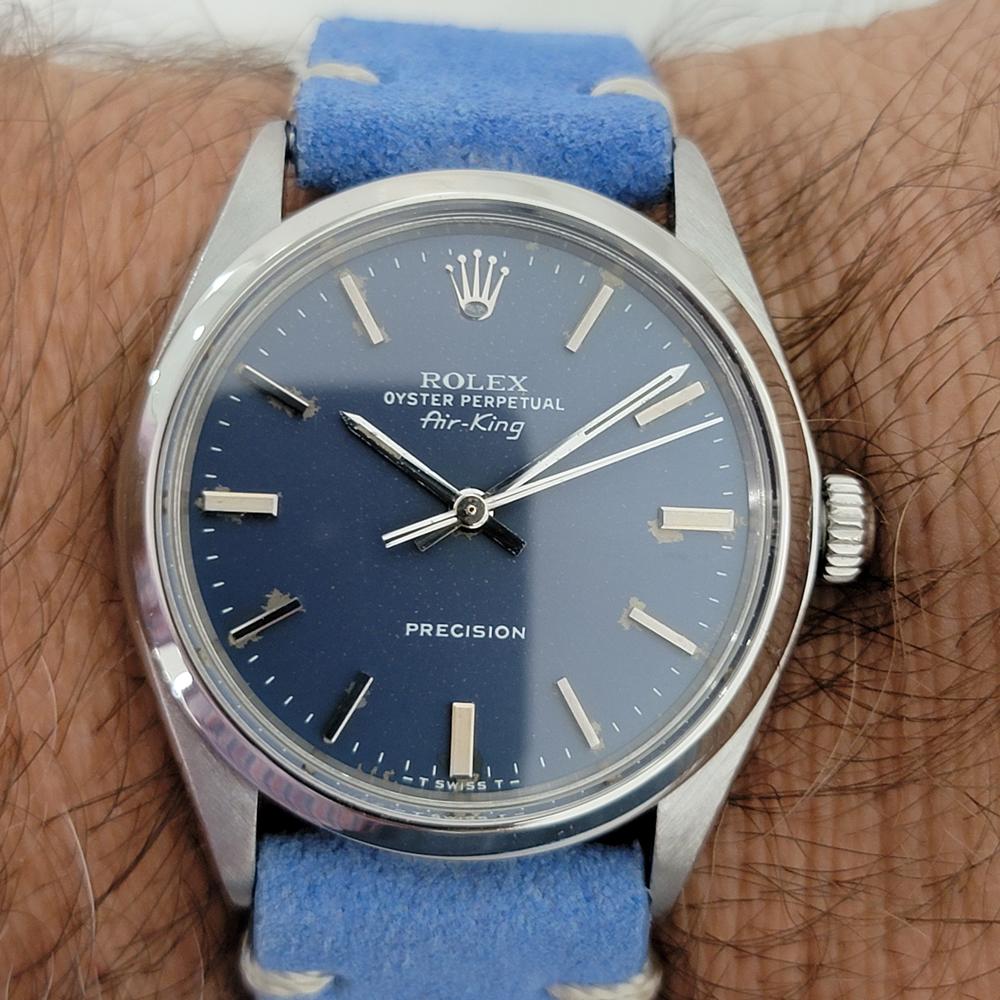 Mens Rolex Oyster Perpetual Air-King Ref 5500 Automatic 1970s Vintage RA197 4