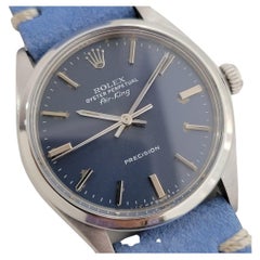Mens Rolex Oyster Perpetual Air-King Ref 5500 Automatic Vintage 1970s RA197