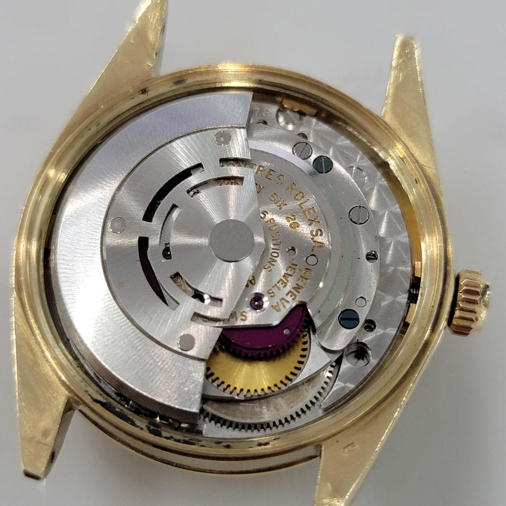 Herren Rolex Oyster Perpetual Date 14k Massivgold 1503 1960er Jahre Automatik RA347 für Herren im Angebot 6