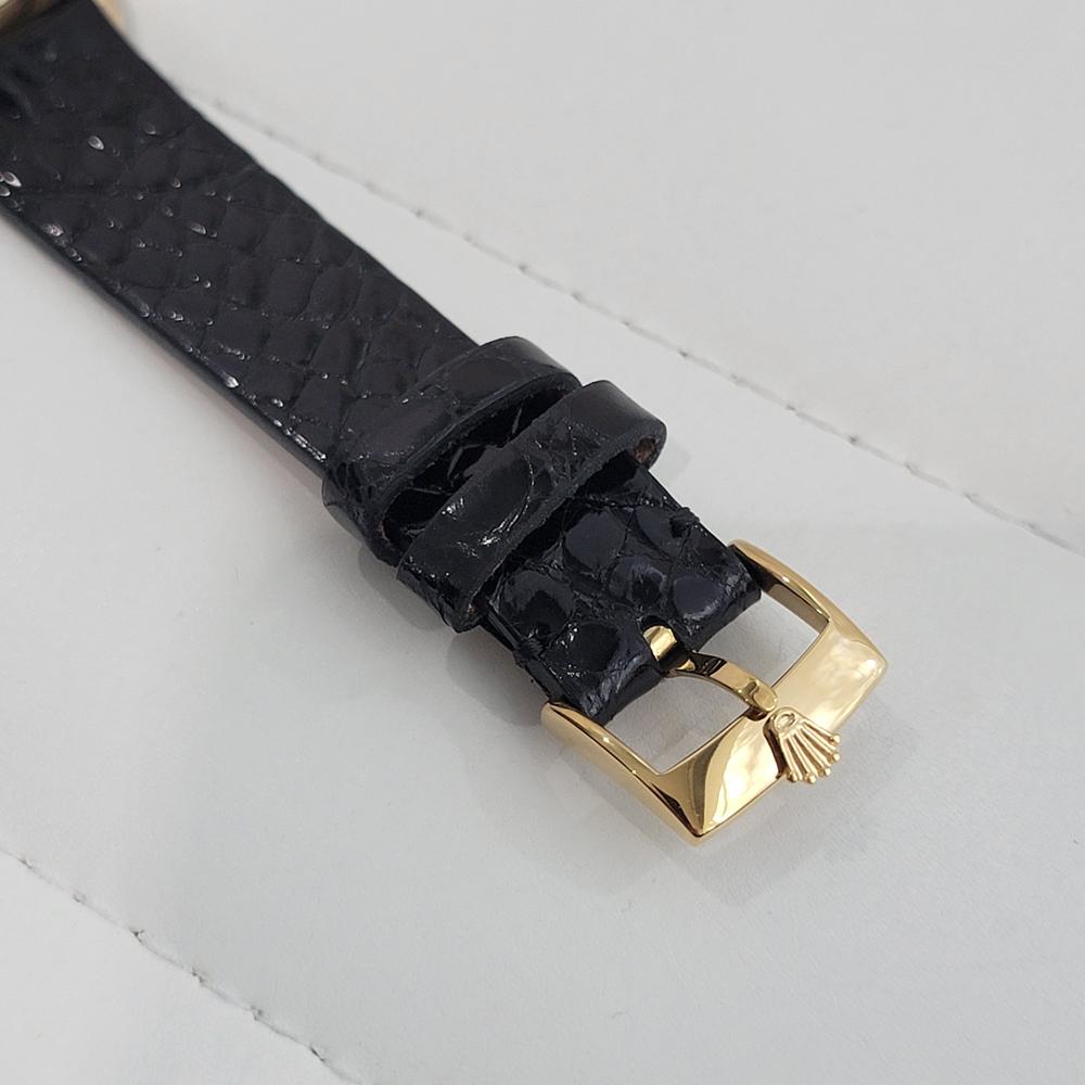 Mens Rolex Oyster Perpetual Date 1500 34mm 18k Gold Automatic 1960s Swiss RA411 4