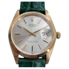 Rolex Oyster Perpetual Date 1500 34mm Oro 18k Automatico 1960 Svizzero RA411G