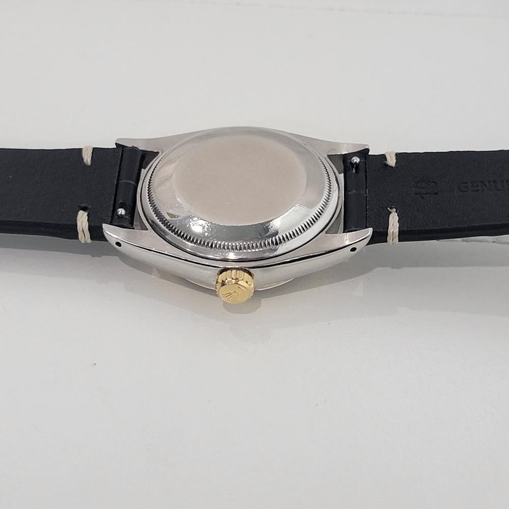 Mens Rolex Oyster Perpetual Date 1500 35mm 14k SS Automatic 1970s Vintage RA448B en venta 6