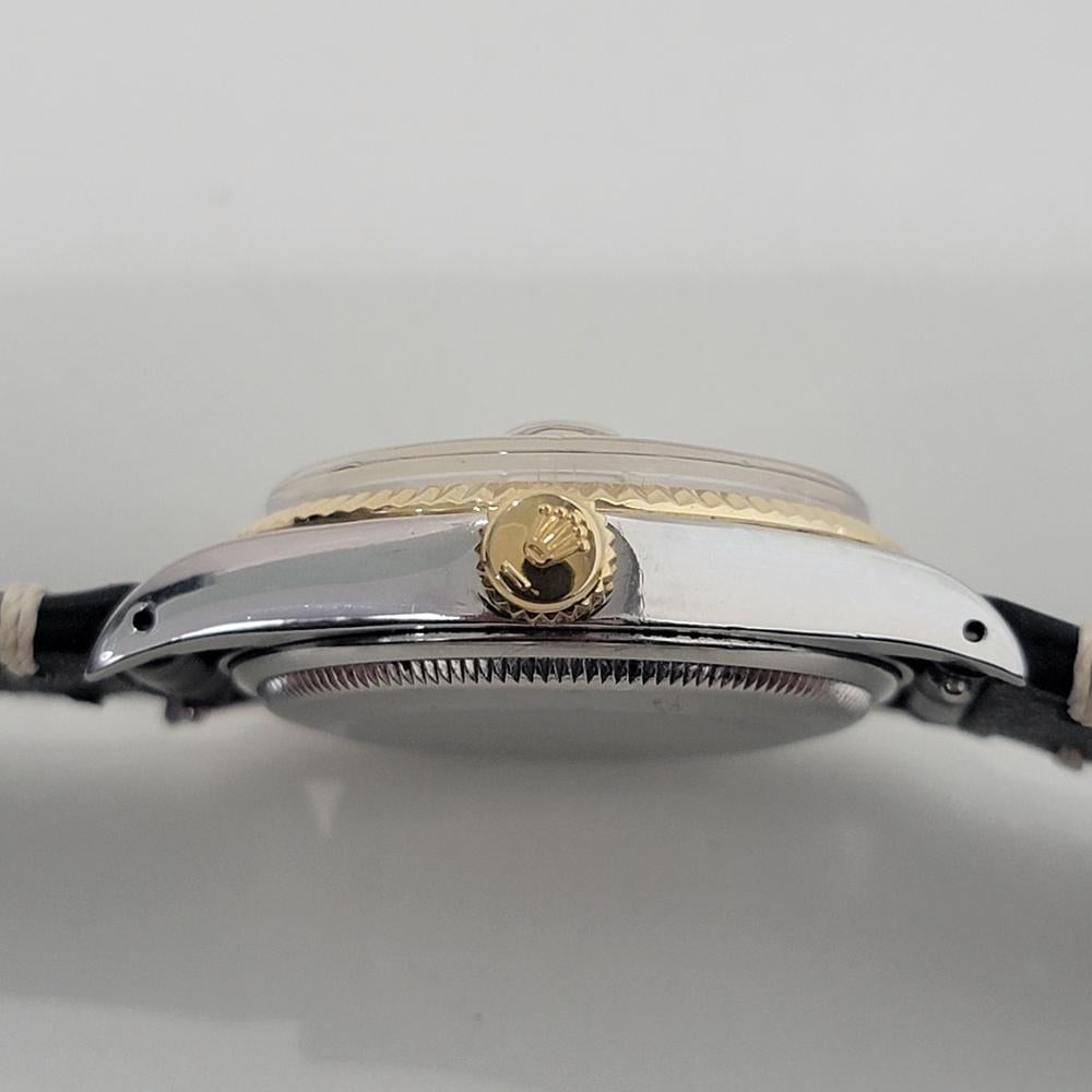 Mens Rolex Oyster Perpetual Date 1500 35mm 14k SS Automatic 1970s Vintage RA448B en venta 5