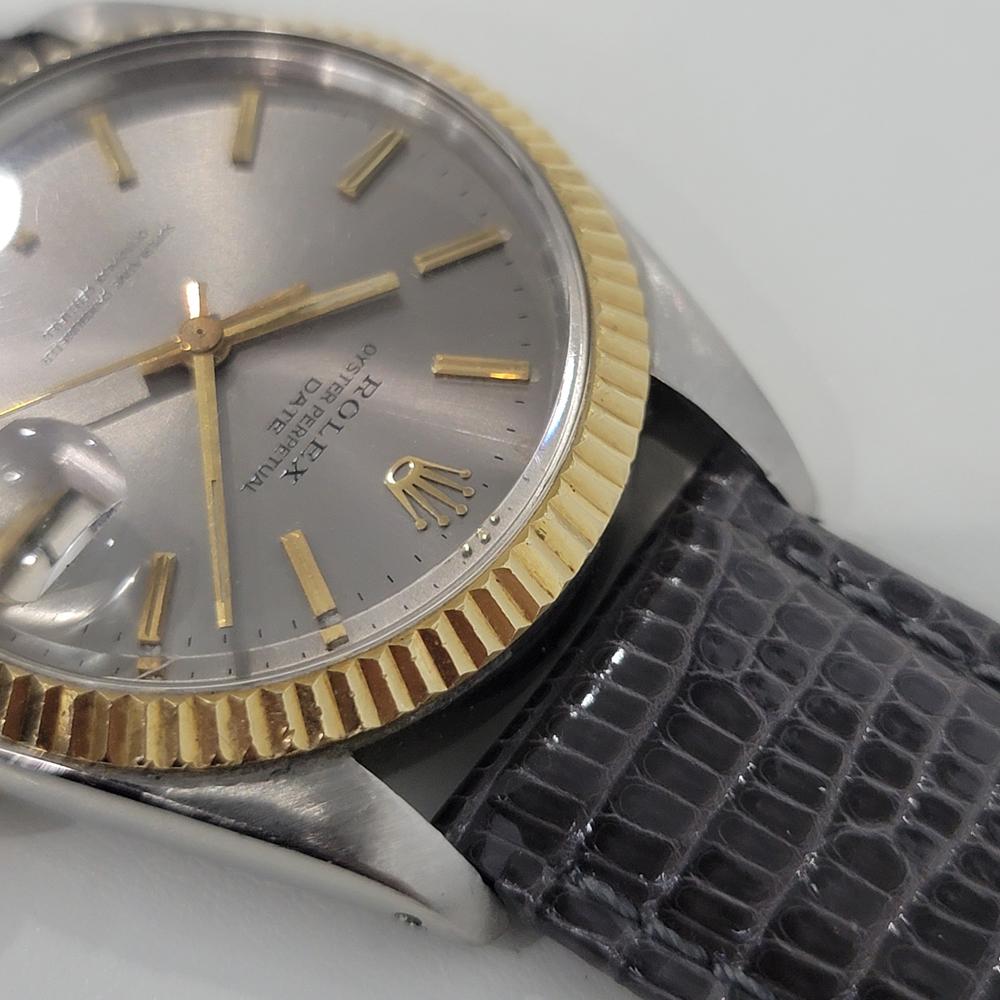 Herren Rolex Oyster Perpetual Date 1500 18k Gold ss Automatik 1960er Jahre RJC145 2