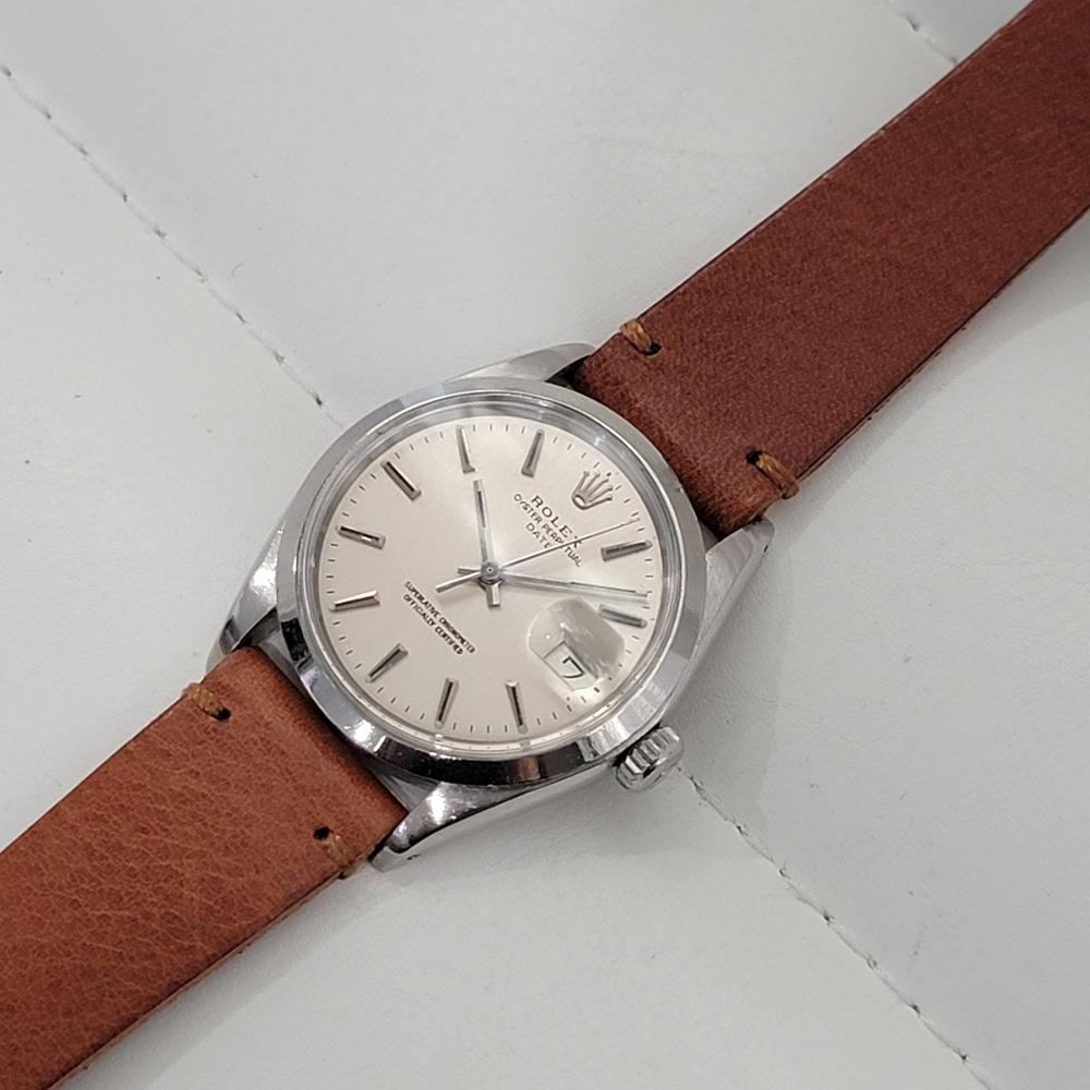 Mens Rolex Oyster Perpetual Date 1500 35mm Automatic 1960s Swiss Vintage RA259T 3