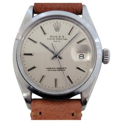Mens Rolex Oyster Perpetual Date 1500 35mm Automatic 1960s Swiss Vintage RA259T