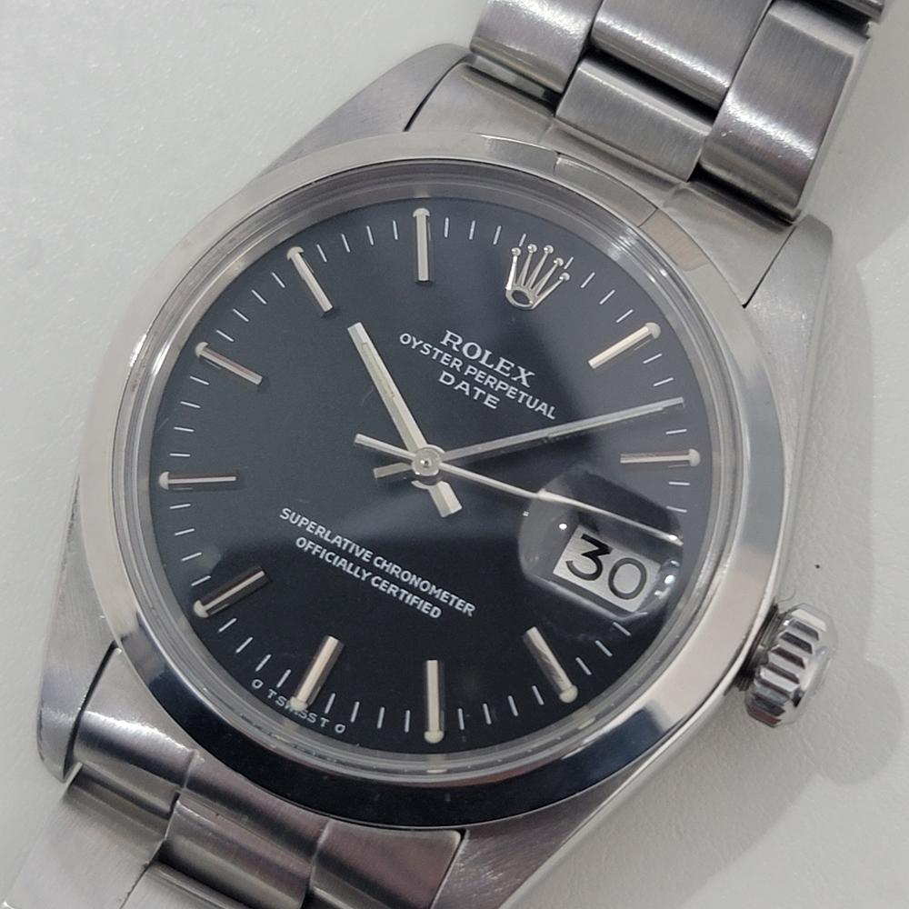 Men's Mens Rolex Oyster Perpetual Date 1500 35mm Automatic 1970s All Original NA137