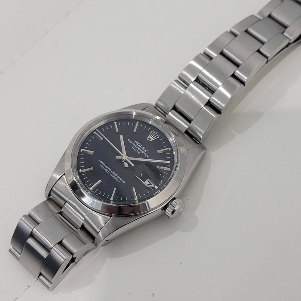 Mens Rolex Oyster Perpetual Date 1500 35mm Automatic 1970s All Original NA137 3