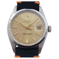 Mens Rolex Oyster Perpetual Date 1500 35mm Automatic 1970s Swiss Vintage RA495B
