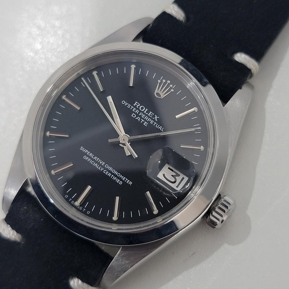 Men's Mens Rolex Oyster Perpetual Date 1500 34mm Automatic 1970s Vintage NA137B