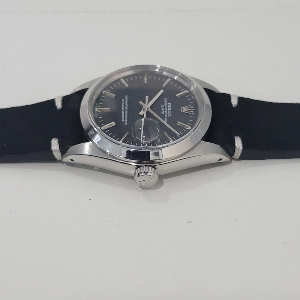 Mens Rolex Oyster Perpetual Date 1500 34mm Automatic 1970s Vintage NA137B 1