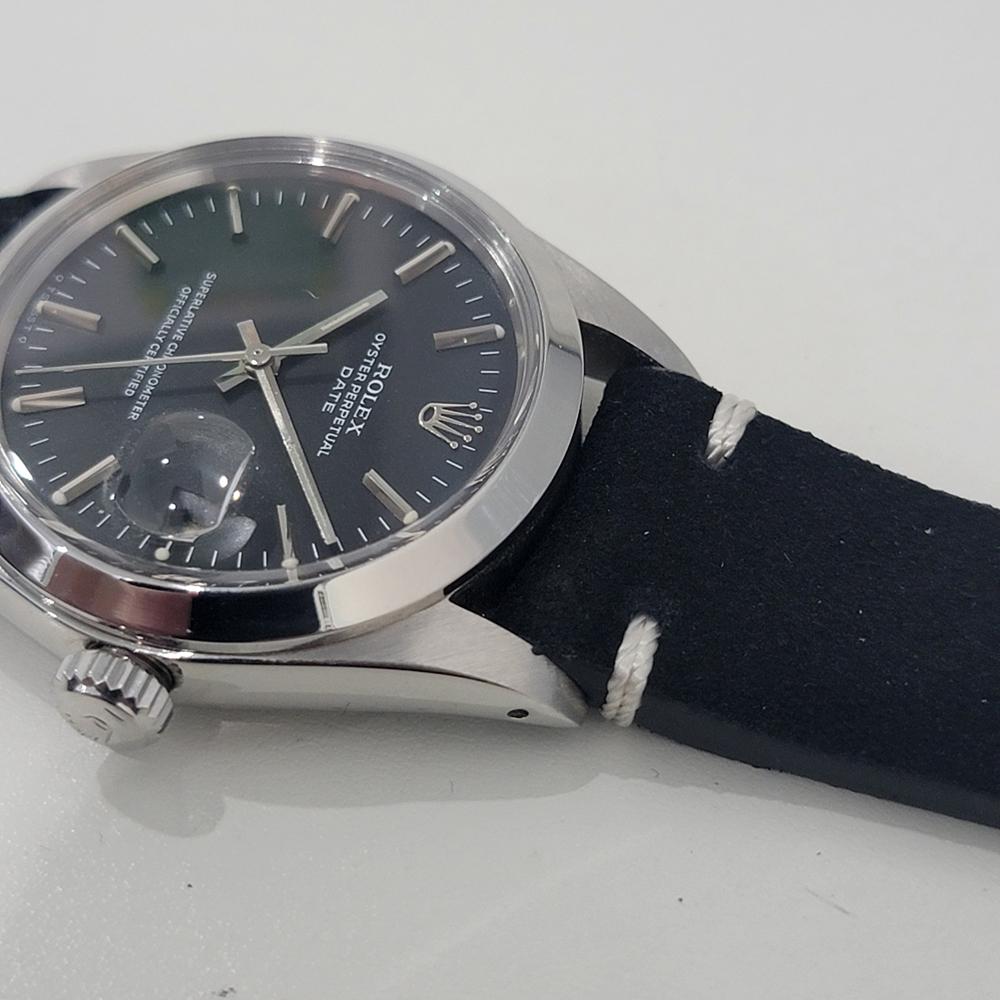 Mens Rolex Oyster Perpetual Date 1500 34mm Automatic 1970s Vintage NA137B 2