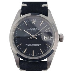 Mens Rolex Oyster Perpetual Date 1500 34mm Automatic 1970s Vintage NA137B
