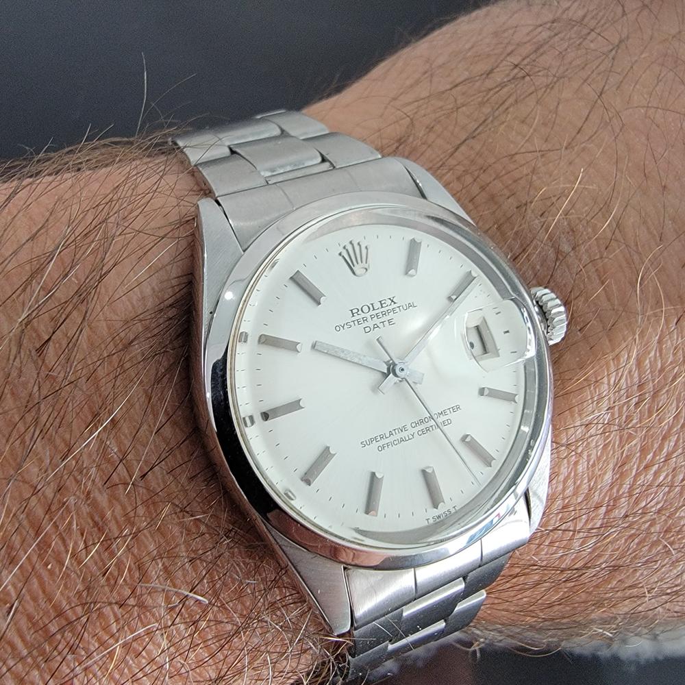 Mens Rolex Oyster Perpetual Date 1500 Automatic 1970s Vintage Swiss MA209 7