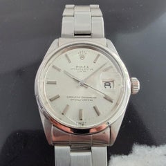 Mens Rolex Oyster Perpetual Date 1500 Automatic 1970s Vintage Swiss MA209