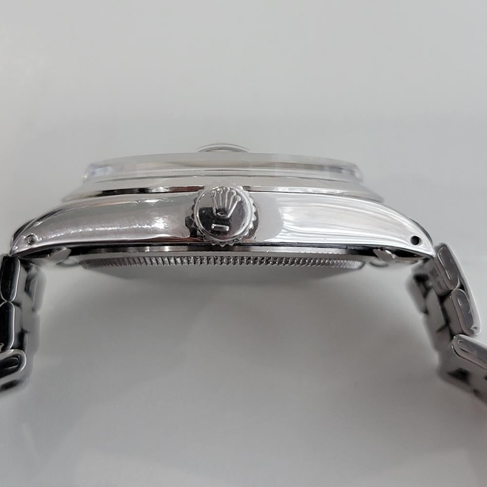 Rolex Oyster Perpetual Date 1500 35 mm automatique des années 1970 avec pochette Rolex RA190 3