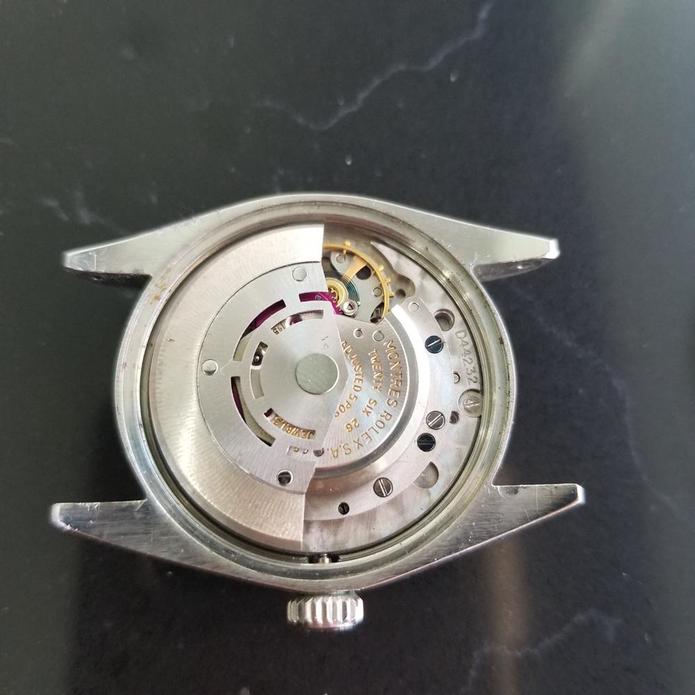 Herren''s Rolex Oyster Perpetual Date 1500 Automatik, ca. 1960er Jahre Vintage RA112BLK 7