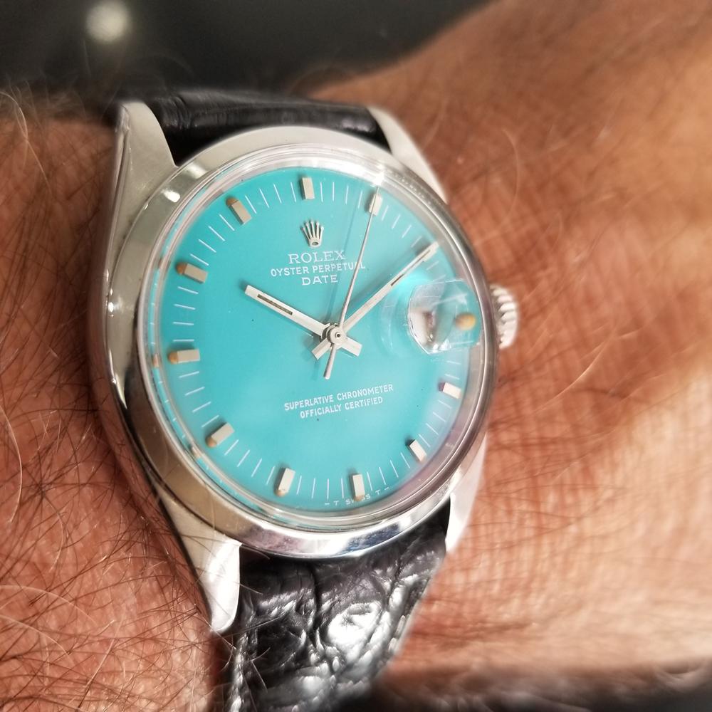 Herren''s Rolex Oyster Perpetual Date 1500 Automatik, ca. 1960er Jahre Vintage RA112BLK 9