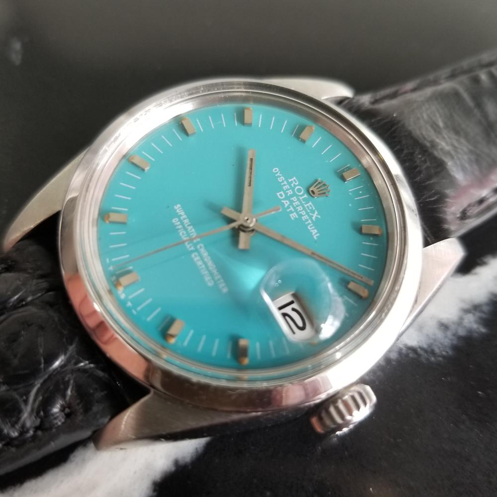 Herren''s Rolex Oyster Perpetual Date 1500 Automatik, ca. 1960er Jahre Vintage RA112BLK 1