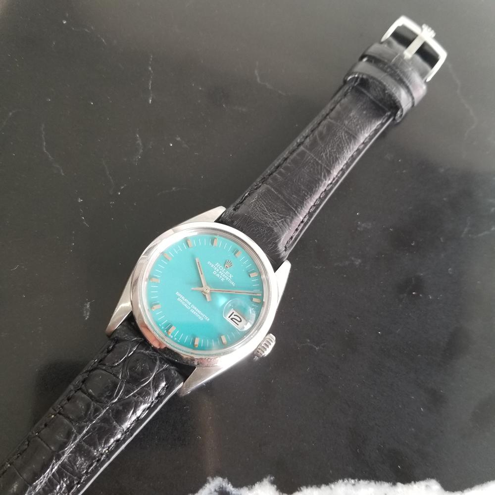Herren''s Rolex Oyster Perpetual Date 1500 Automatik, ca. 1960er Jahre Vintage RA112BLK 3