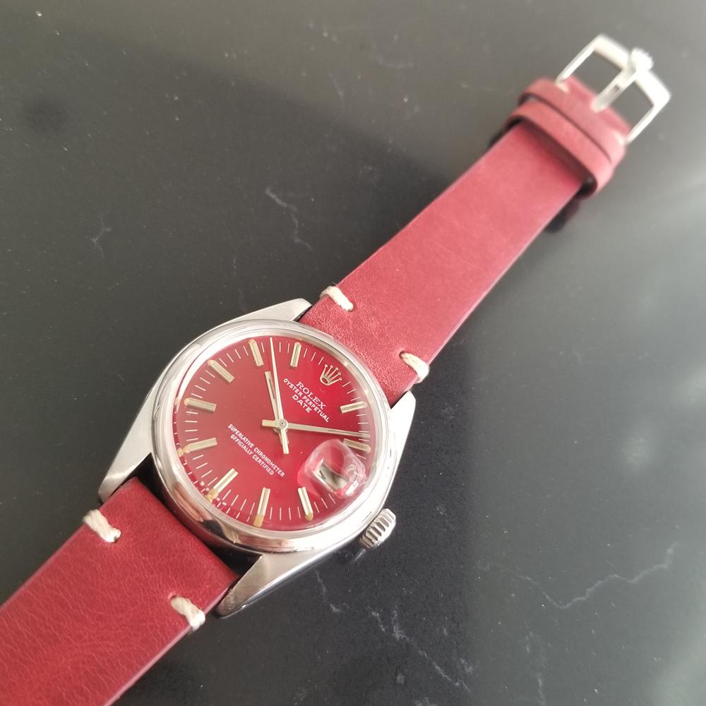 Mens Rolex Oyster Perpetual Date 1500 Automatic, c.1970s Vintage RA113RED 1