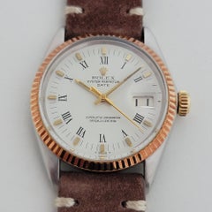 Herren Rolex Oyster Perpetual Date 1500 Gold ss Automatik 1970er Jahre Schweizer RA164B