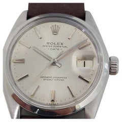 Mens Rolex Oyster Perpetual Date 1500 Automatic 1960s Retro Swiss RA199