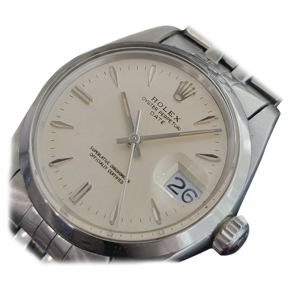Rolex Oyster Perpetual Date 1500 Automatik 1960er Jahre Vintage RA203