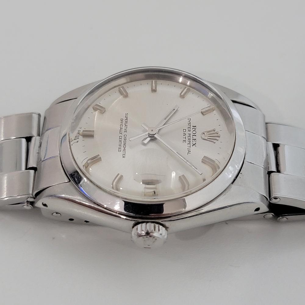 Mens Rolex Oyster Perpetual Date 1500 Automatic 1960s Vintage Swiss RJC136 2